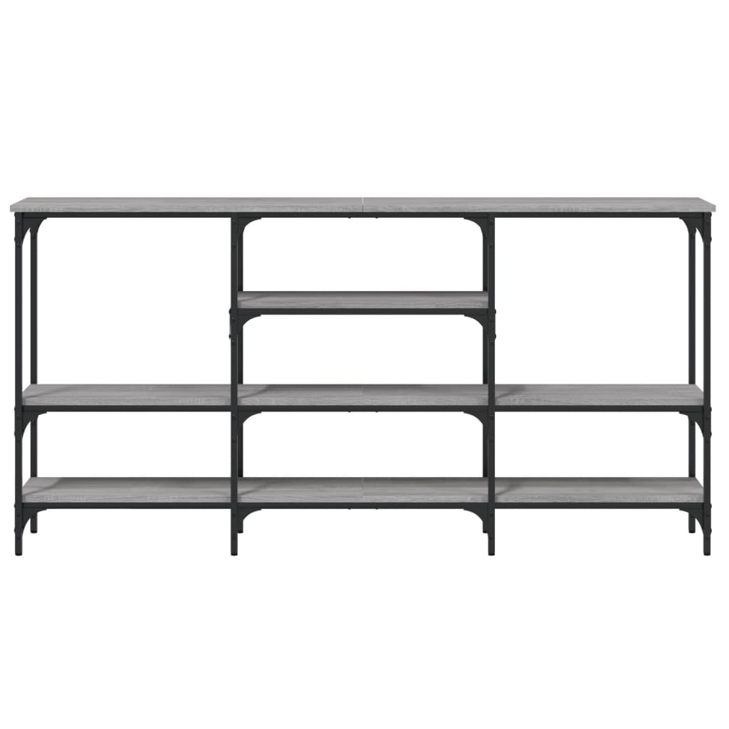 vidaXL Konsolentisch Grau Sonoma 160x29x80 cm Holzwerkstoff