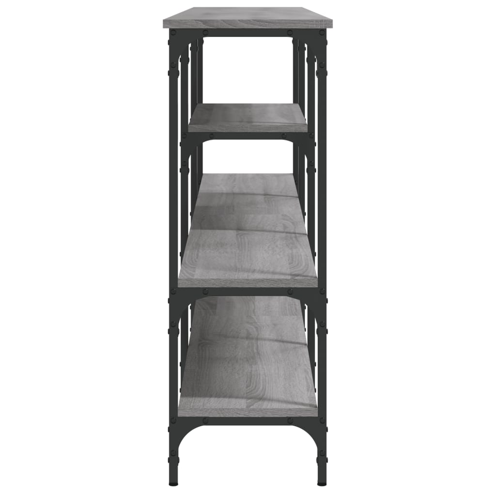 vidaXL Konsolentisch Grau Sonoma 160x29x80 cm Holzwerkstoff