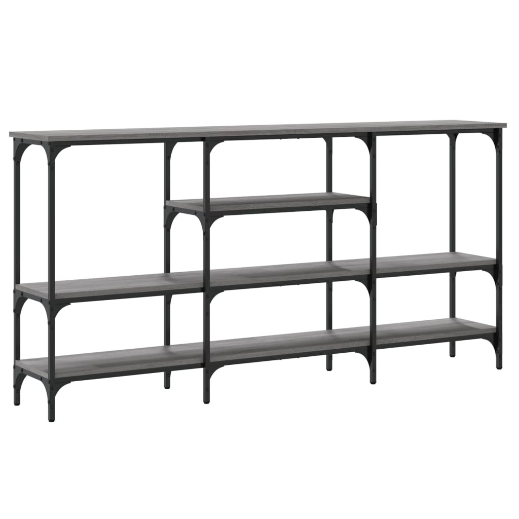 vidaXL Konsolentisch Grau Sonoma 160x29x80 cm Holzwerkstoff