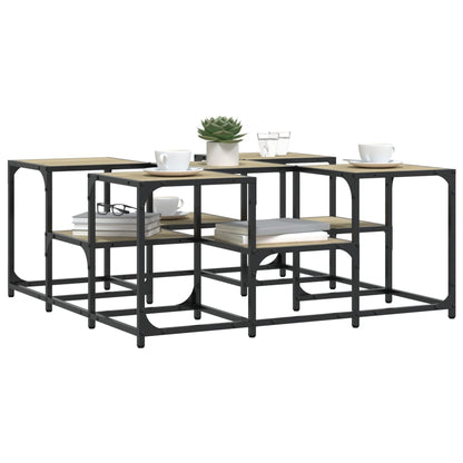 vidaXL Couchtisch Sonoma-Eiche 91x91x40 cm Holzwerkstoff