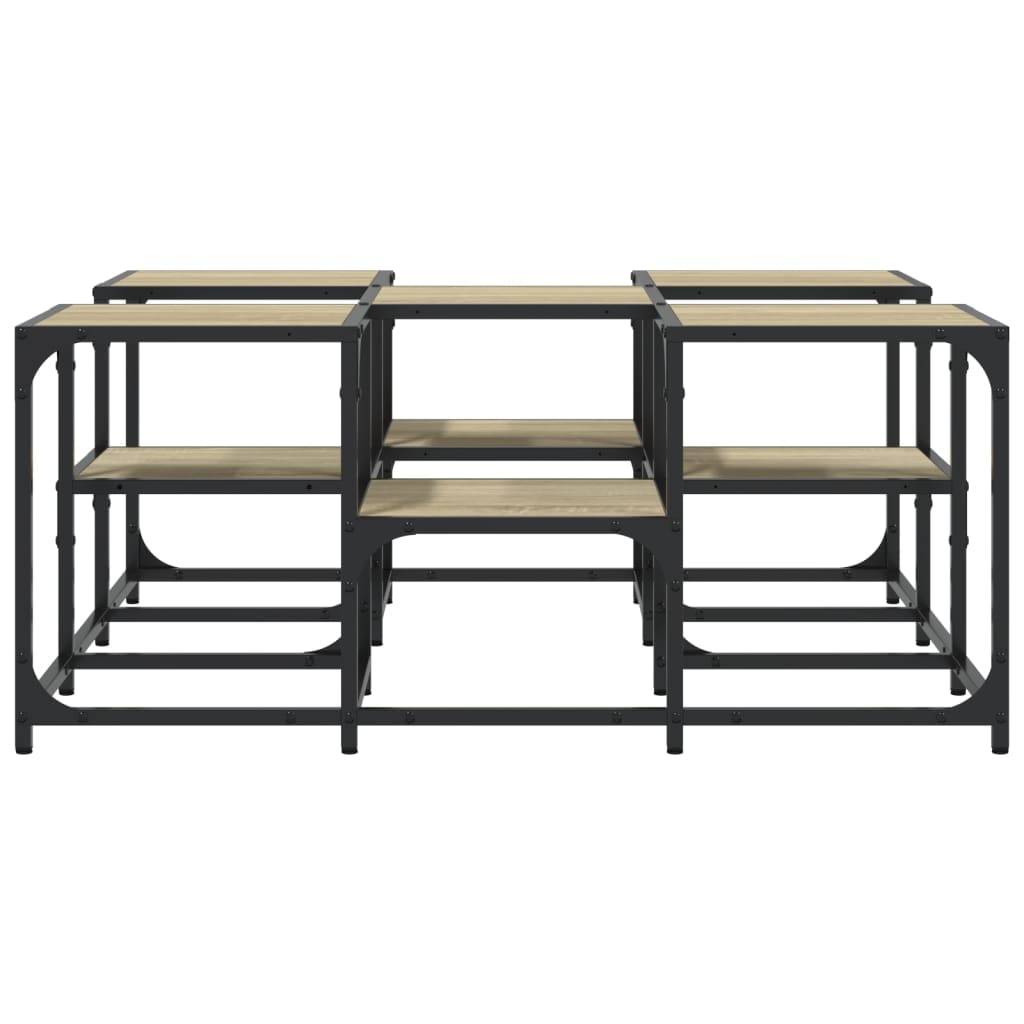 vidaXL Couchtisch Sonoma-Eiche 91x91x40 cm Holzwerkstoff
