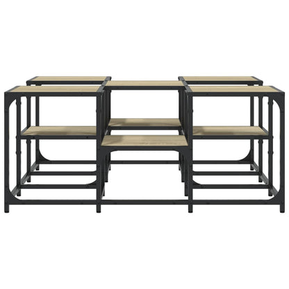 vidaXL Couchtisch Sonoma-Eiche 91x91x40 cm Holzwerkstoff