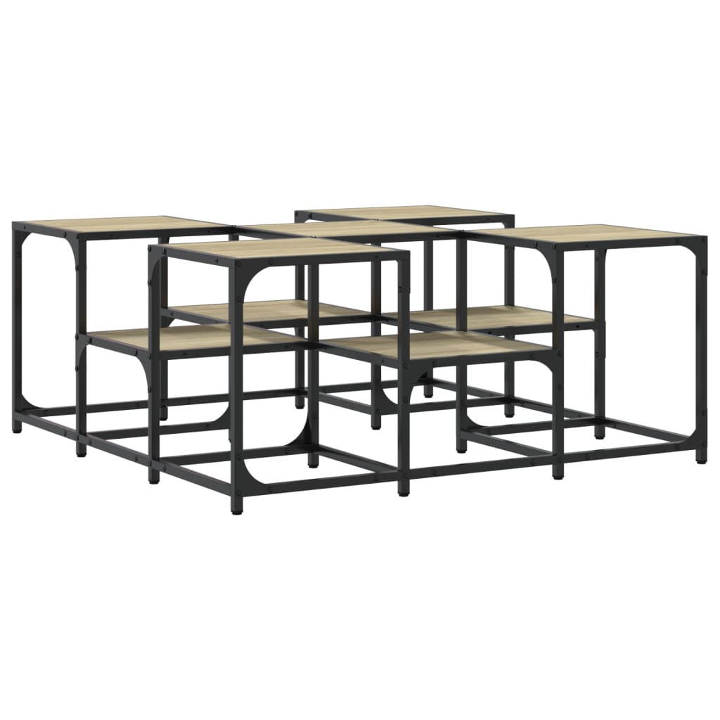 vidaXL Couchtisch Sonoma-Eiche 91x91x40 cm Holzwerkstoff