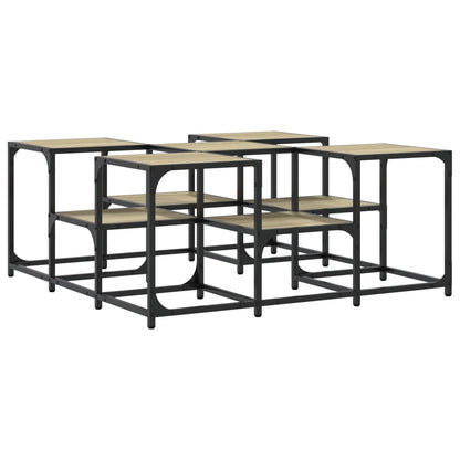 vidaXL Couchtisch Sonoma-Eiche 91x91x40 cm Holzwerkstoff