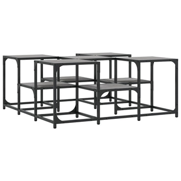 vidaXL Couchtisch Grau Sonoma 91x91x40 cm Holzwerkstoff