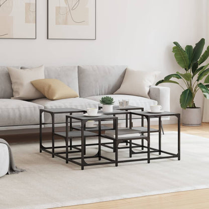 vidaXL Couchtisch Grau Sonoma 91x91x40 cm Holzwerkstoff