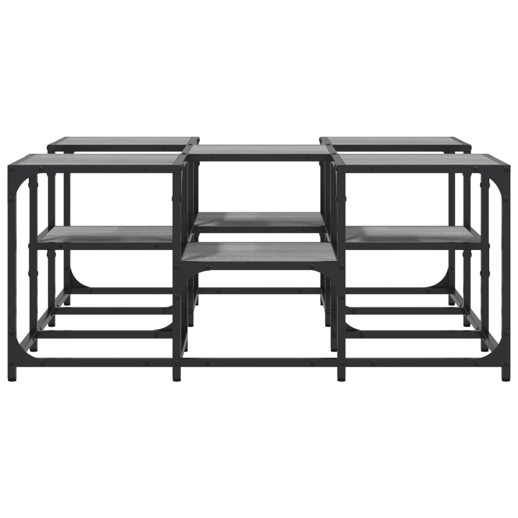 vidaXL Couchtisch Grau Sonoma 91x91x40 cm Holzwerkstoff