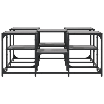 vidaXL Couchtisch Grau Sonoma 91x91x40 cm Holzwerkstoff