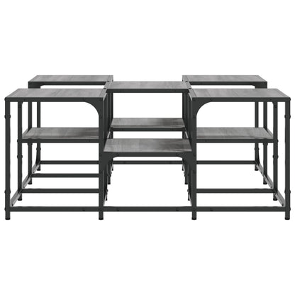 vidaXL Couchtisch Grau Sonoma 91x91x40 cm Holzwerkstoff