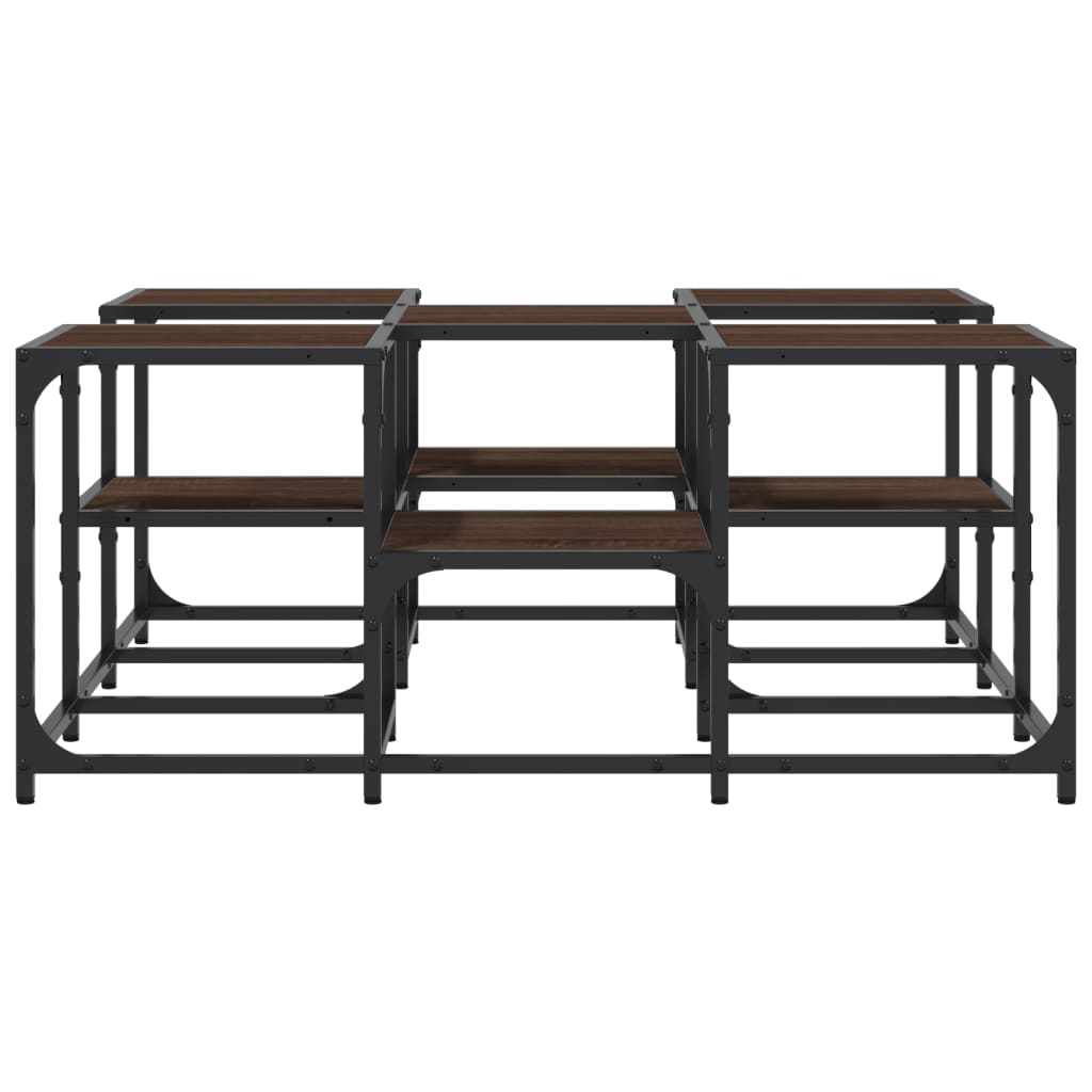vidaXL Couchtisch Braun Eichen-Optik 91x91x40 cm Holzwerkstoff