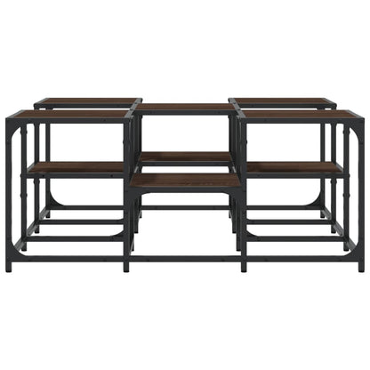 vidaXL Couchtisch Braun Eichen-Optik 91x91x40 cm Holzwerkstoff