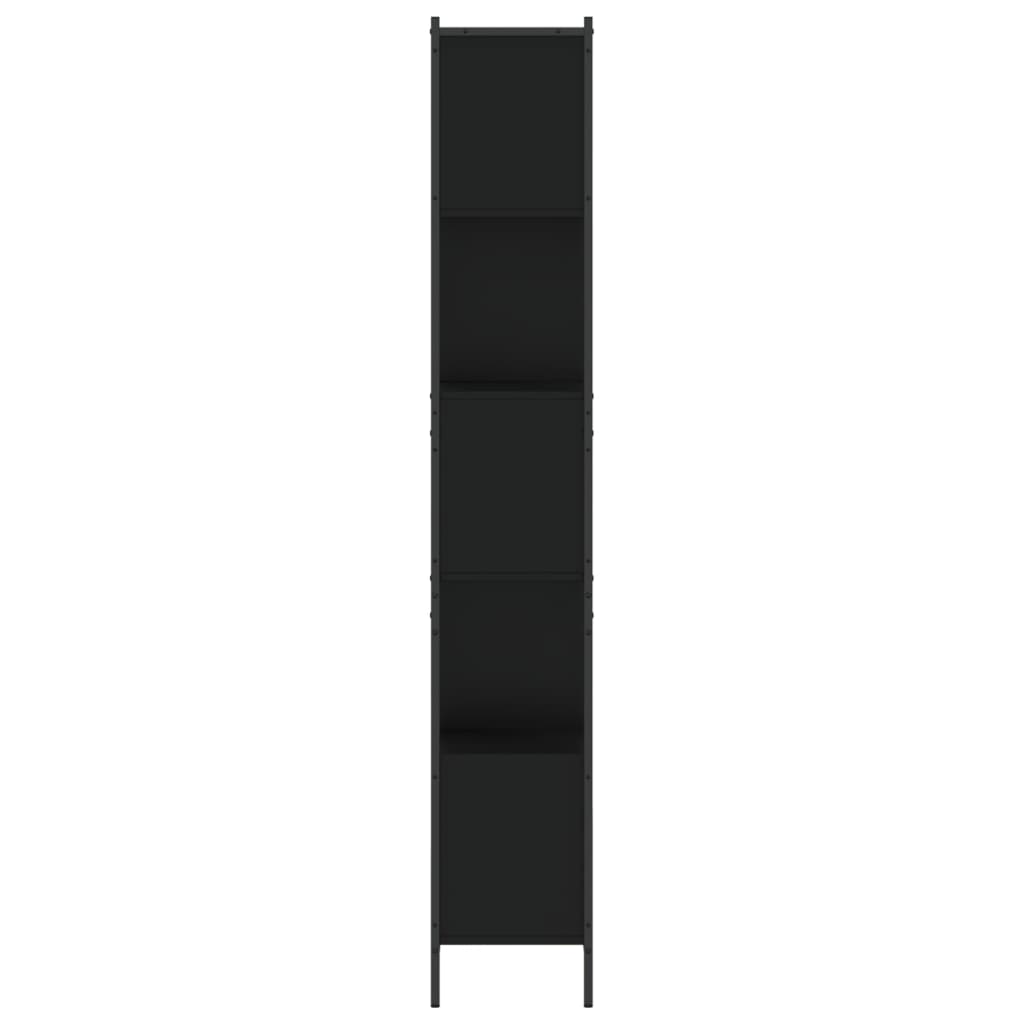 vidaXL Bücherregal Schwarz 72x28x172 cm Holzwerkstoff
