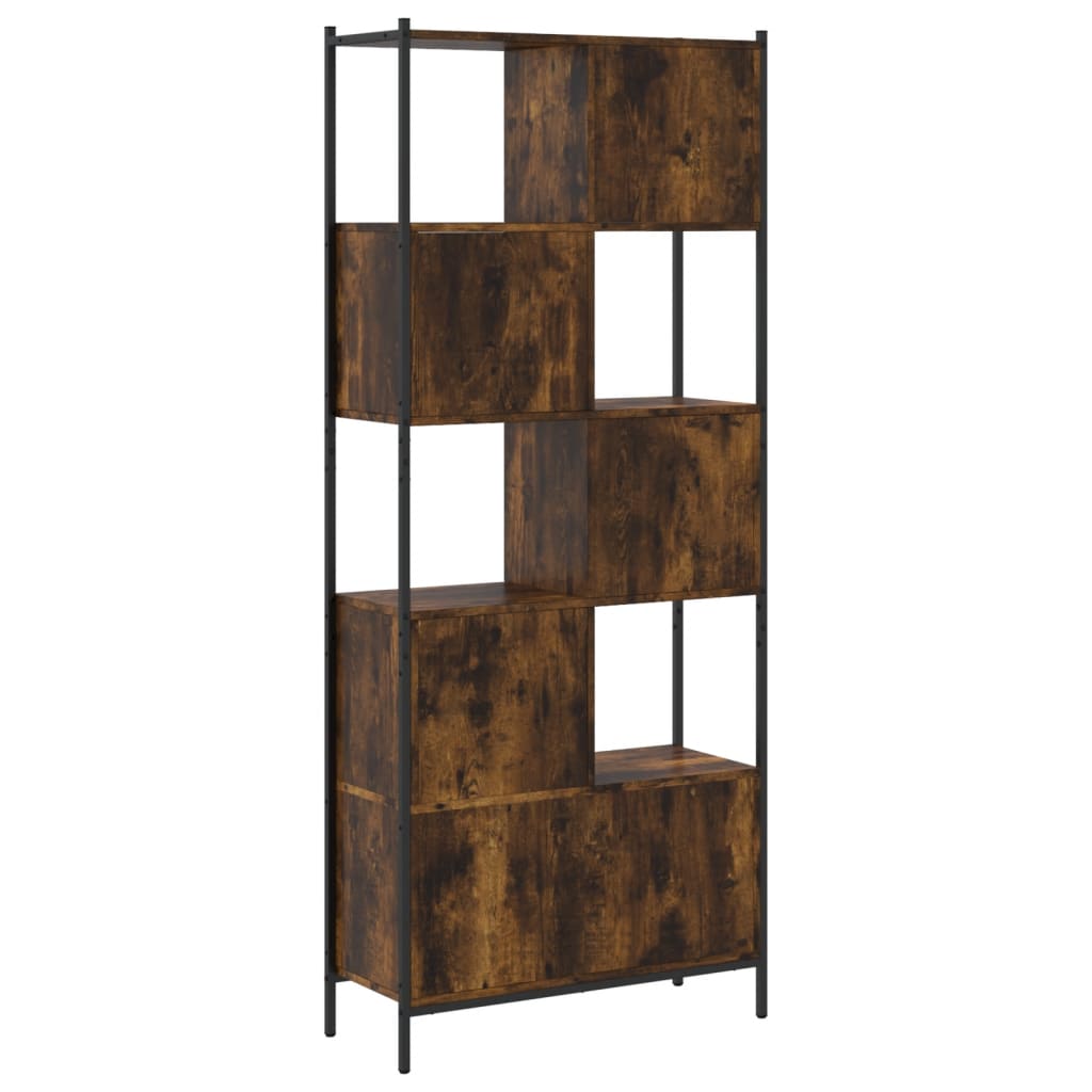 vidaXL Bücherregal Räuchereiche 72x28x172 cm Holzwerkstoff