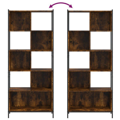 vidaXL Bücherregal Räuchereiche 72x28x172 cm Holzwerkstoff