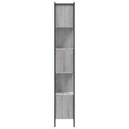 vidaXL Bücherregal Grau Sonoma 72x28x172 cm Holzwerkstoff
