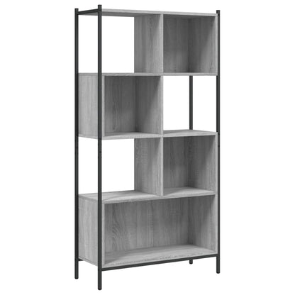 vidaXL Bücherregal Grau Sonoma 72x28x172 cm Holzwerkstoff