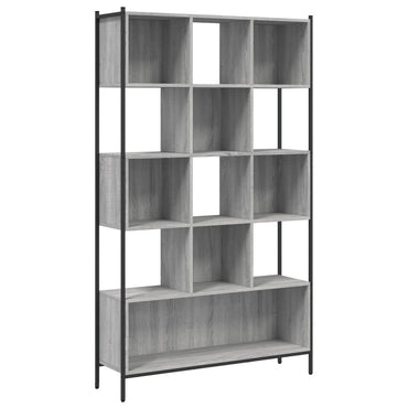 vidaXL Bücherregal Grau Sonoma 102x28x172 cm Holzwerkstoff