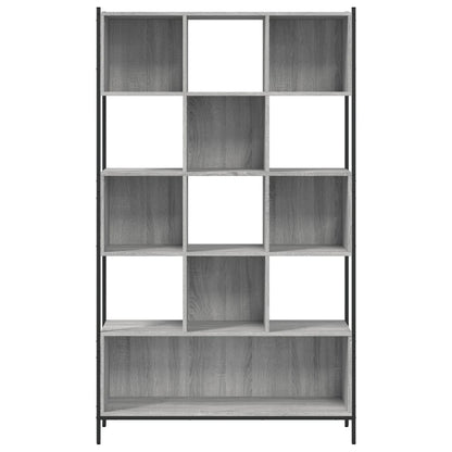 vidaXL Bücherregal Grau Sonoma 102x28x172 cm Holzwerkstoff