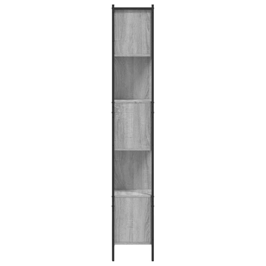 vidaXL Bücherregal Grau Sonoma 102x28x172 cm Holzwerkstoff