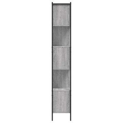 vidaXL Bücherregal Grau Sonoma 102x28x172 cm Holzwerkstoff