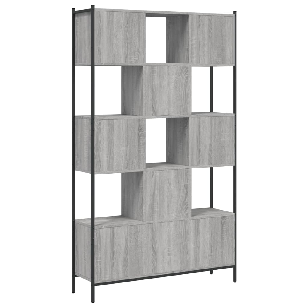 vidaXL Bücherregal Grau Sonoma 102x28x172 cm Holzwerkstoff