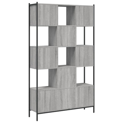 vidaXL Bücherregal Grau Sonoma 102x28x172 cm Holzwerkstoff