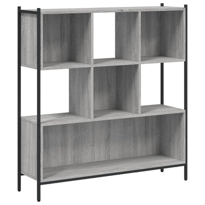 vidaXL Bücherregal Grau Sonoma 102x28x172 cm Holzwerkstoff