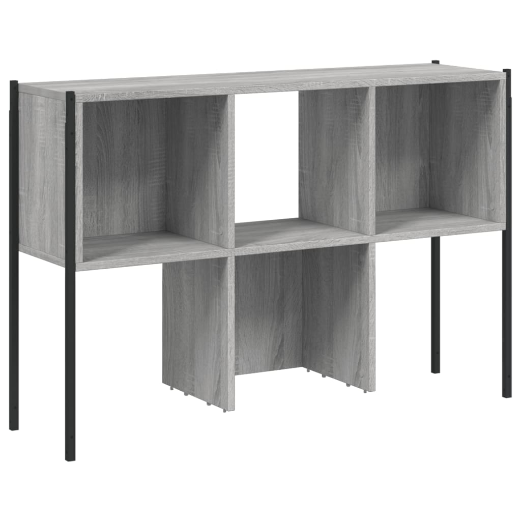 vidaXL Bücherregal Grau Sonoma 102x28x172 cm Holzwerkstoff