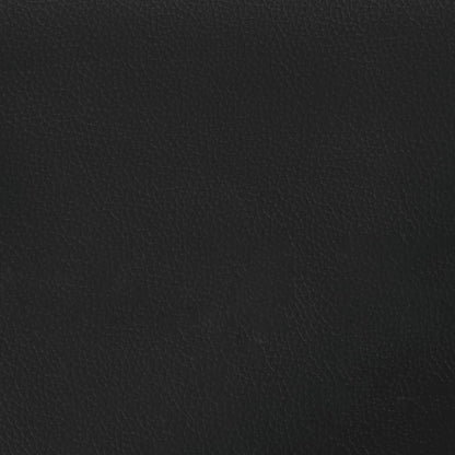 Kopfteilkissen "Zadar" Schwarz-Weiß 100 cm Kunstleder