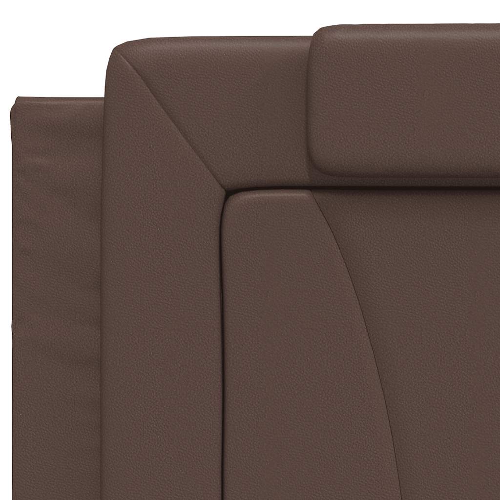 vidaXL Bettgestell "Viana" ohne Matratze Braun 200x200 cm Kunstleder