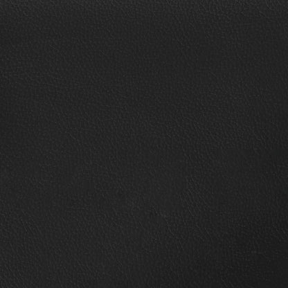 Bettgestell "Viana" ohne Matratze Schwarz 100x203 cm Kunstleder