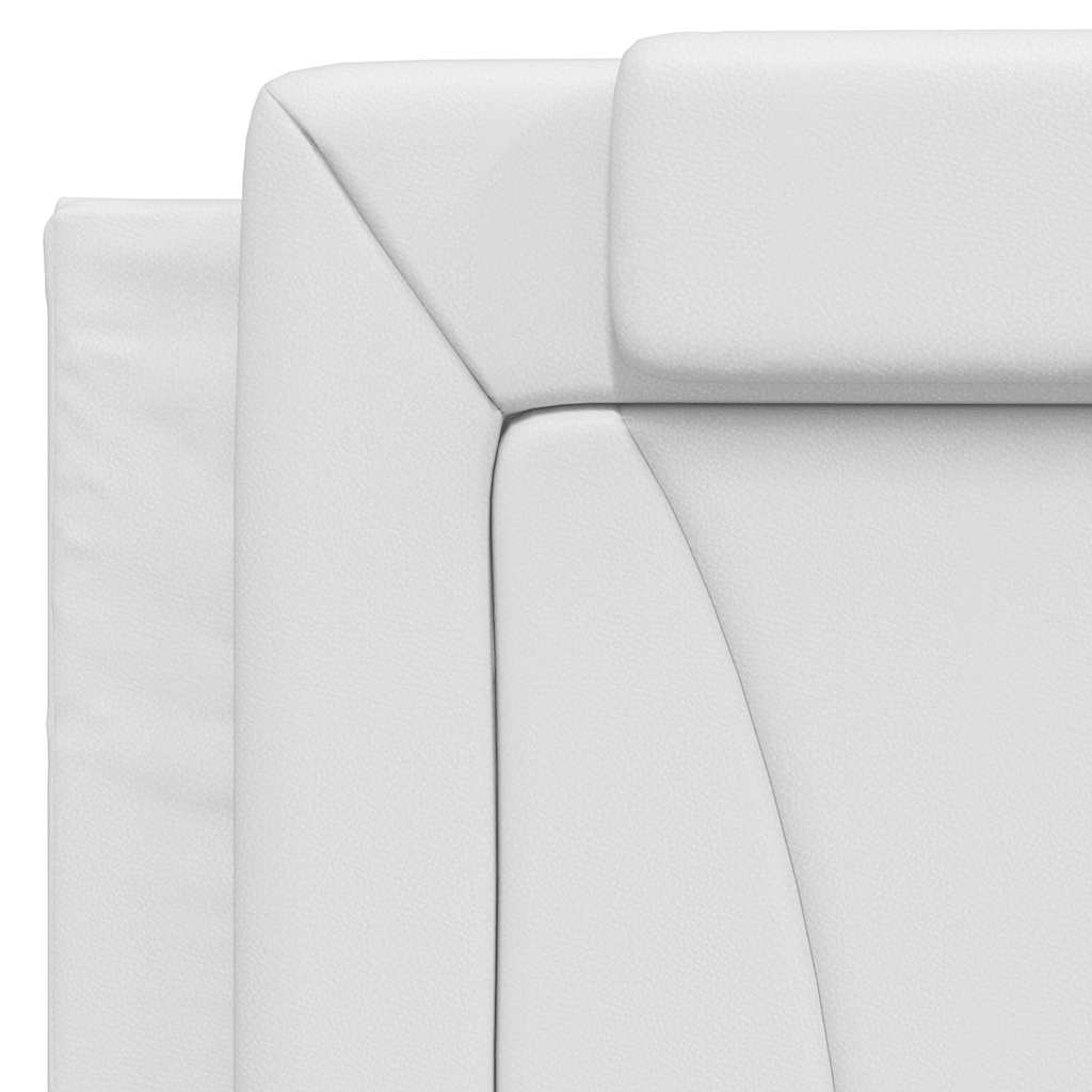 vidaXL Bettgestell "Viana" ohne Matratze Weiß 100x203 cm Kunstleder