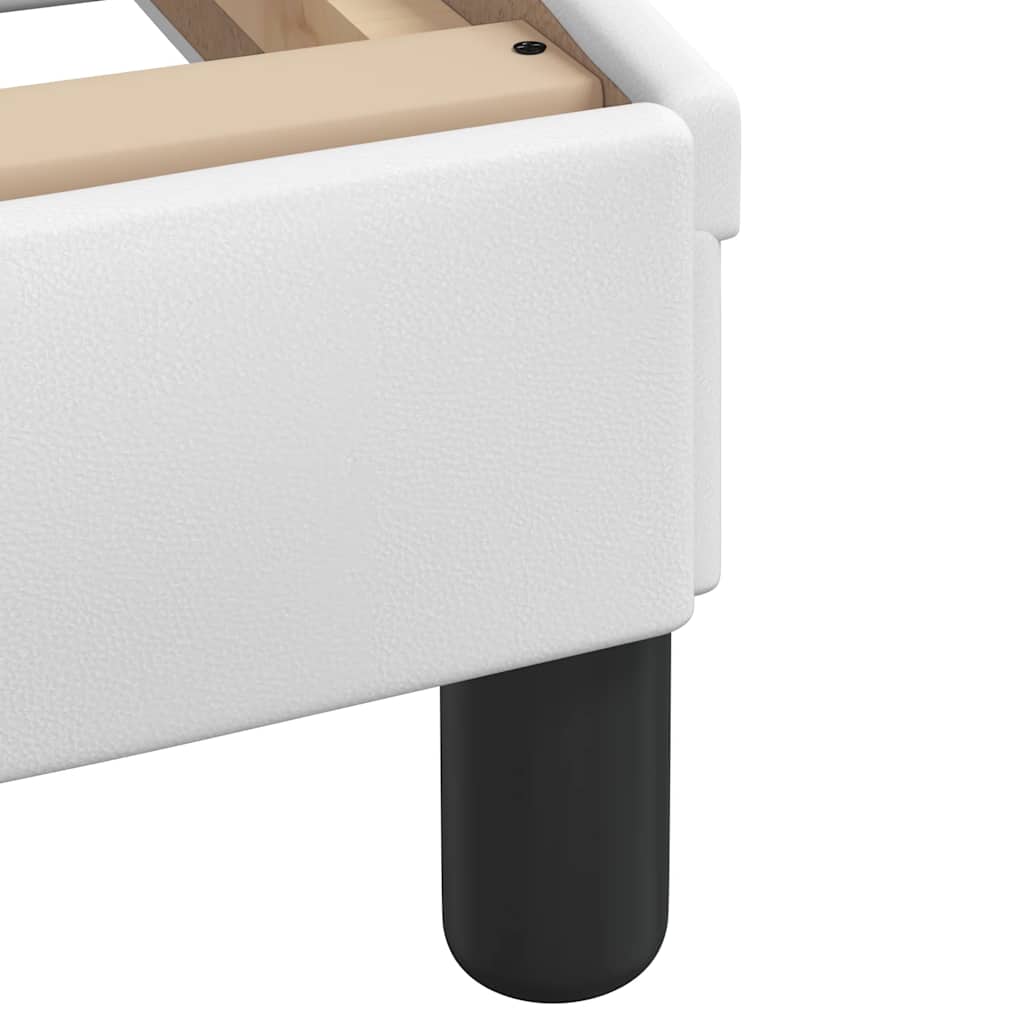 Bettgestell ohne Matratze "Zadar" Weiß 100x200 cm Kunstleder