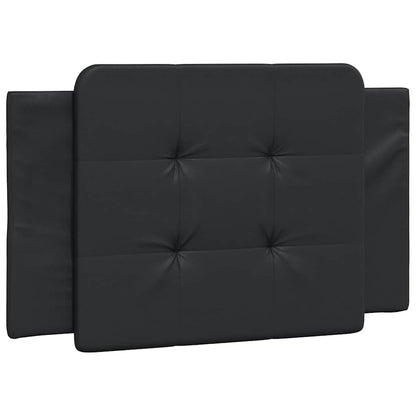 vidaXL Bettgestell ohne Matratze "Zadar" Schwarz 100x203 cm Kunstleder