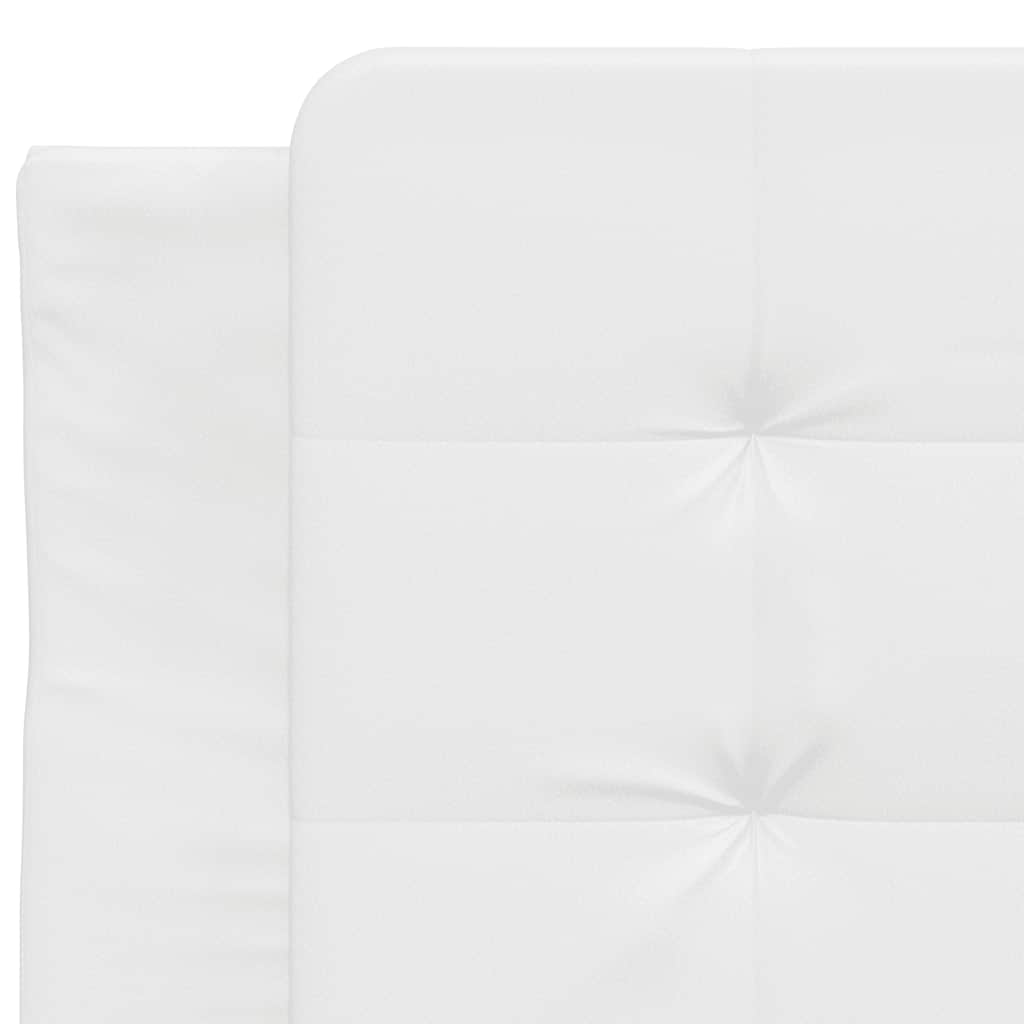 vidaXL Bettgestell ohne Matratze "Zadar" Weiß 100x203 cm Kunstleder
