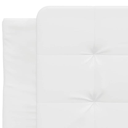 vidaXL Bettgestell ohne Matratze "Zadar" Weiß 100x203 cm Kunstleder