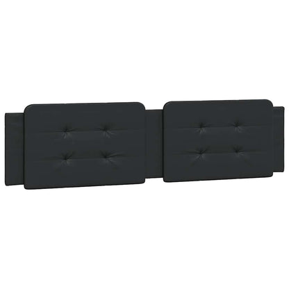 vidaXL Cadre de lit sans matelas "Zadar" Noir 193x203 cm Similicuir