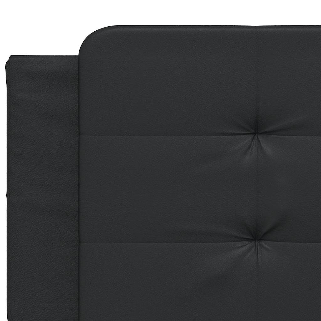 vidaXL Cadre de lit sans matelas "Zadar" Noir 193x203 cm Similicuir