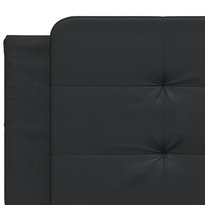 vidaXL Cadre de lit sans matelas "Zadar" Noir 193x203 cm Similicuir