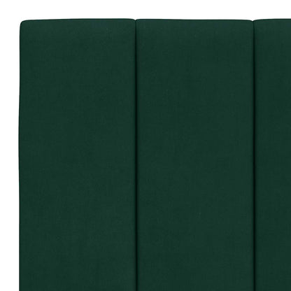 vidaXL Bett mit Matratze "Hanko" Dunkelgrün 180x200 cm Samt