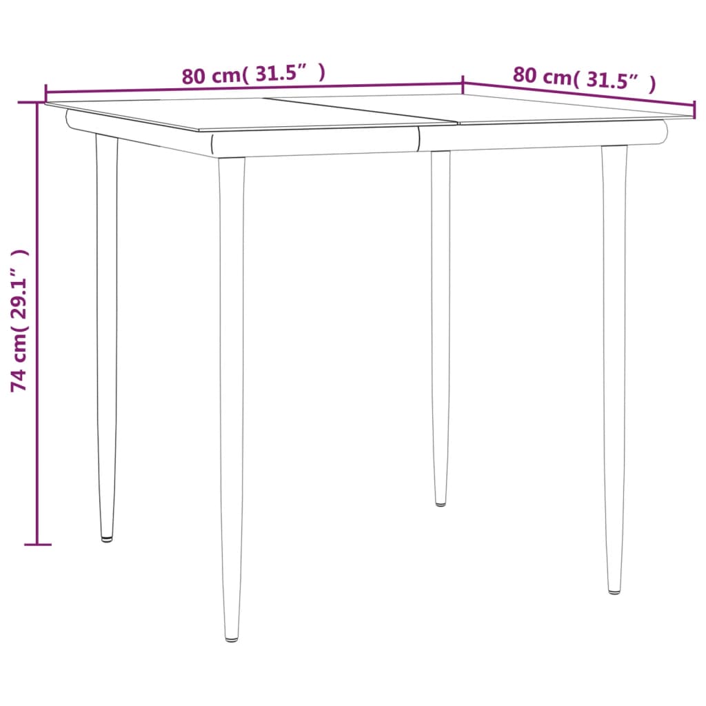 vidaXL 5-tlg. Garten-Essgruppe mit Kissen Grau Poly Rattan