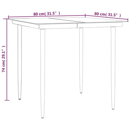 vidaXL 5-tlg. Garten-Essgruppe mit Kissen Beige Poly Rattan