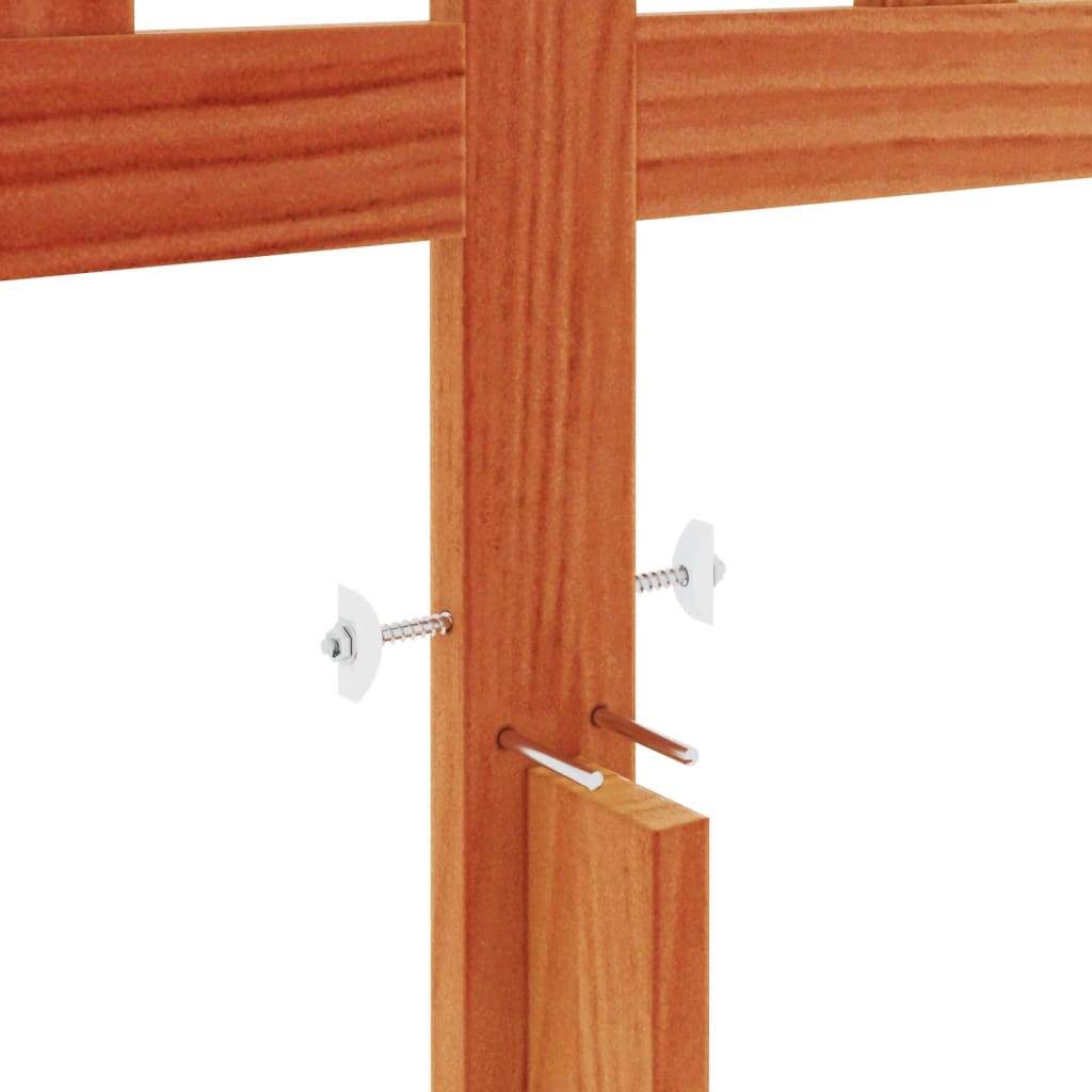 vidaXL Kopfteil Wachsbraun 135 cm Massivholz Kiefer