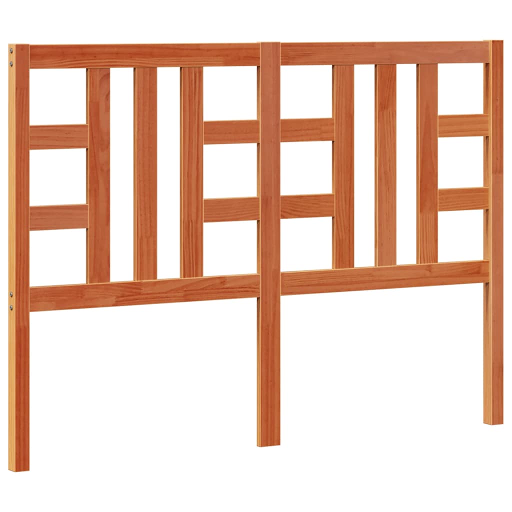 vidaXL Kopfteil Wachsbraun 135 cm Massivholz Kiefer