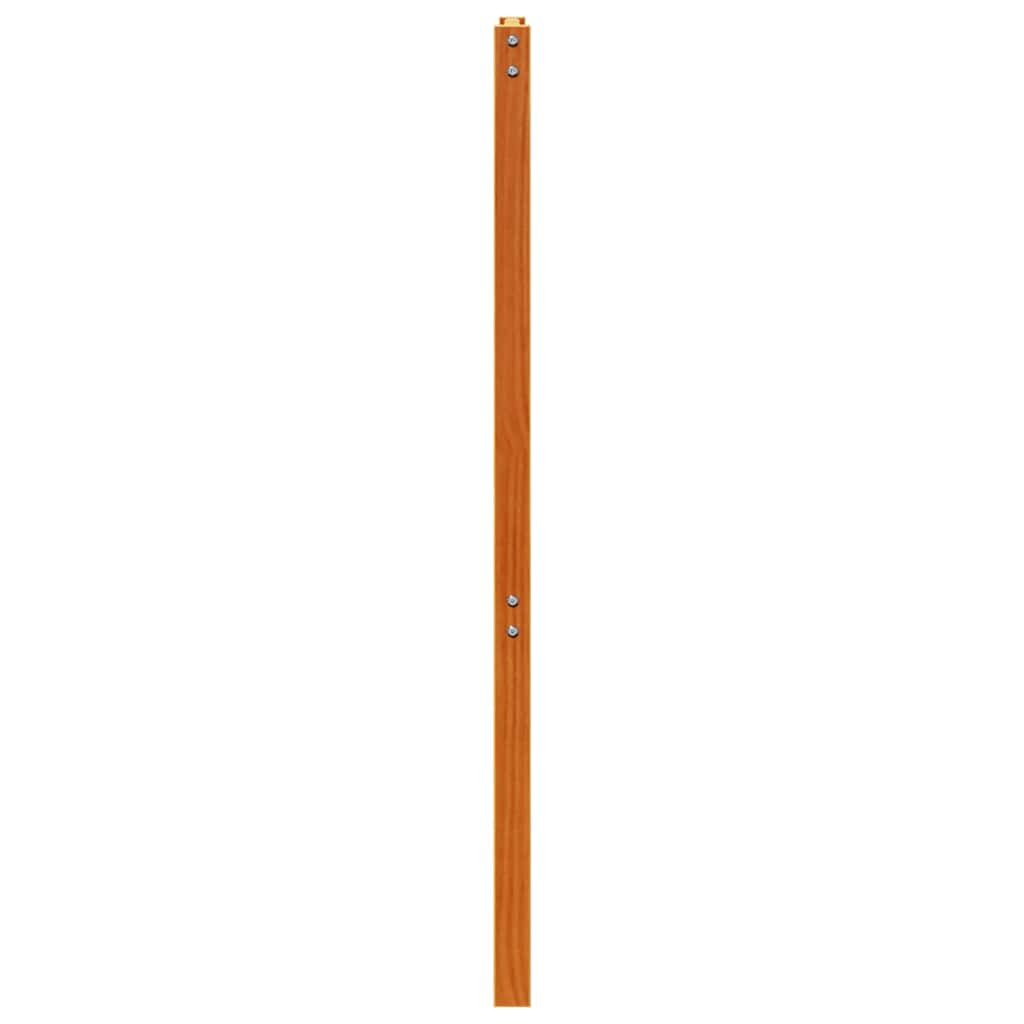 vidaXL Kopfteil Wachsbraun 135 cm Massivholz Kiefer