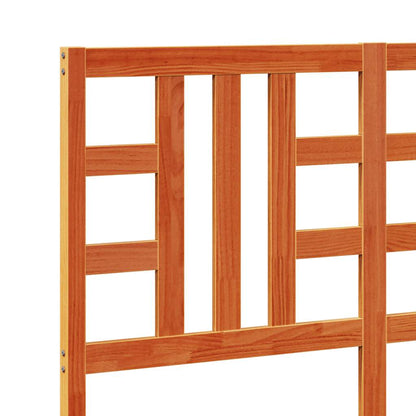 vidaXL Kopfteil Wachsbraun 135 cm Massivholz Kiefer