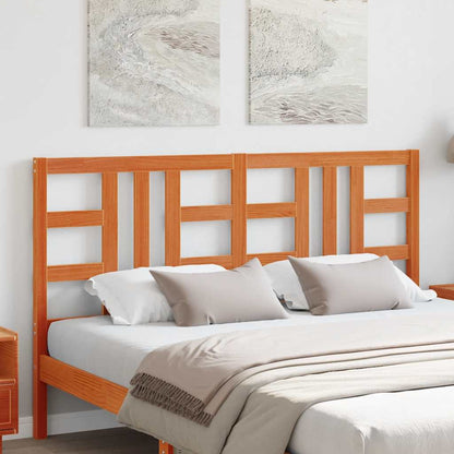 vidaXL Kopfteil Wachsbraun 150 cm Massivholz Kiefer