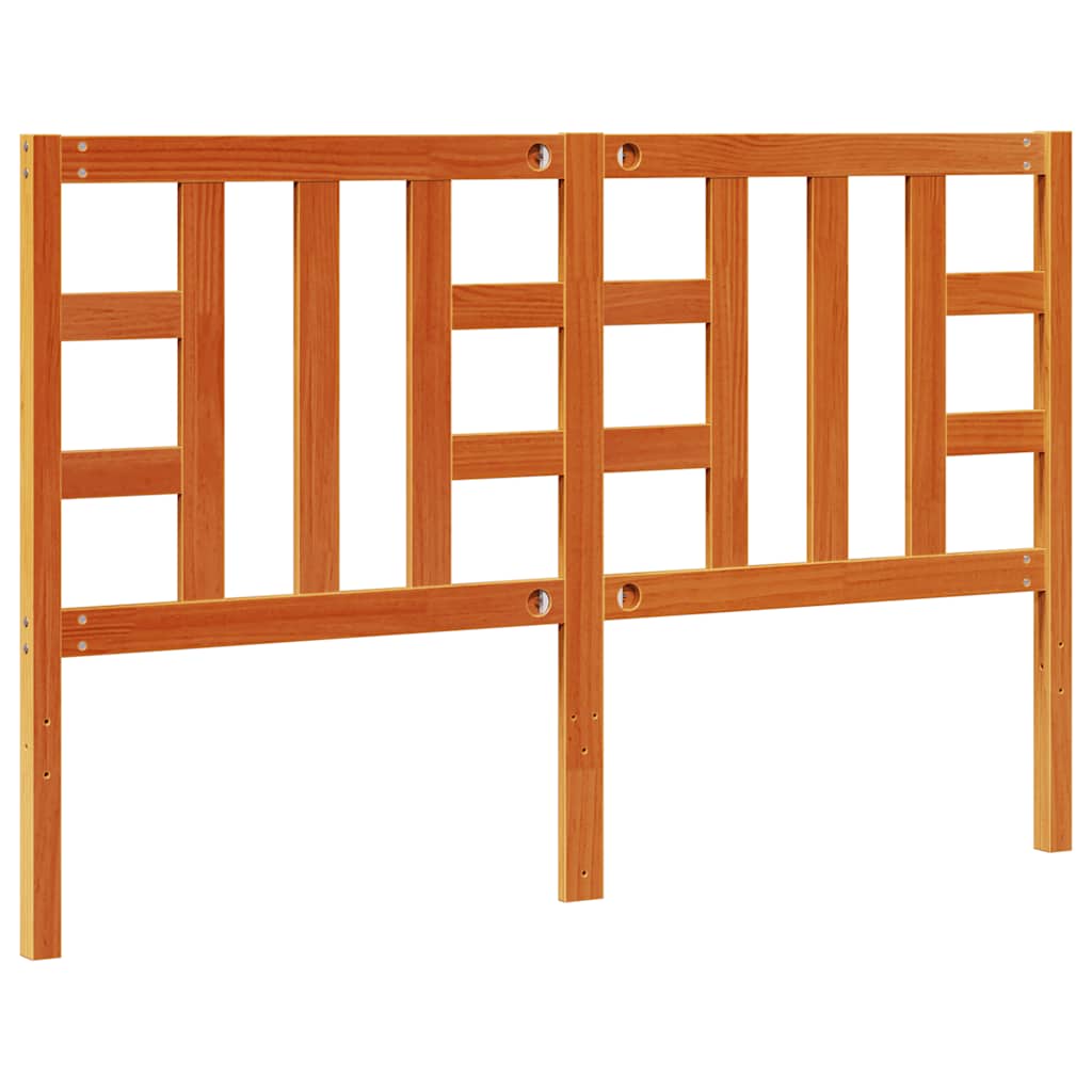vidaXL Kopfteil Wachsbraun 150 cm Massivholz Kiefer