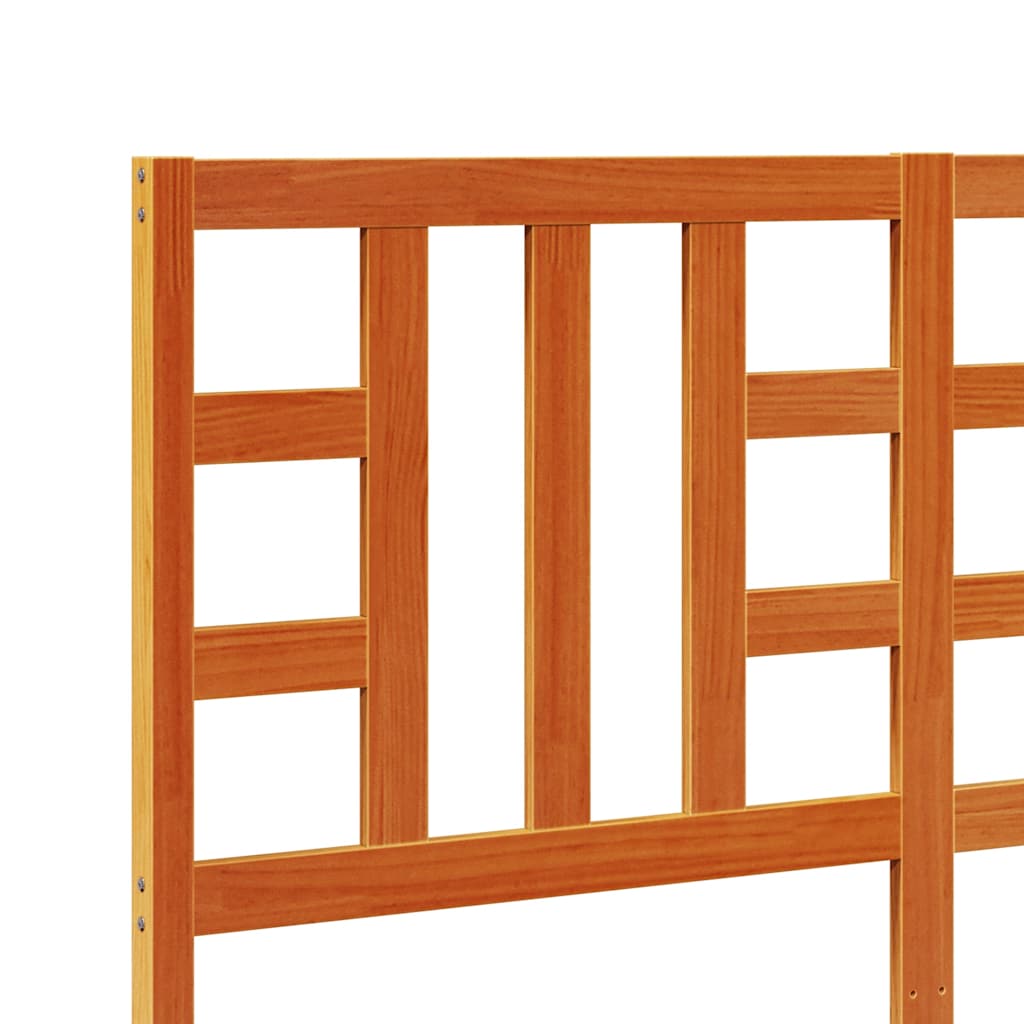 vidaXL Kopfteil Wachsbraun 150 cm Massivholz Kiefer