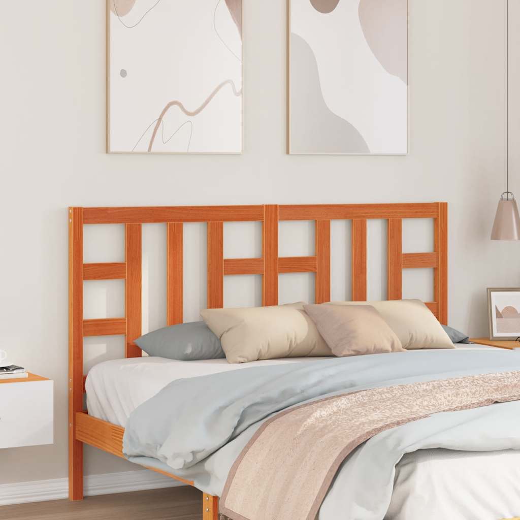 vidaXL Kopfteil Wachsbraun 150 cm Massivholz Kiefer